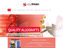 Tablet Screenshot of latticebiologics.com